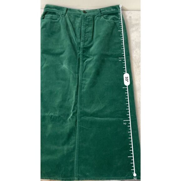 THE GREAT Emerald Green Column MIDI Skirt 28 - Picture 11 of 13